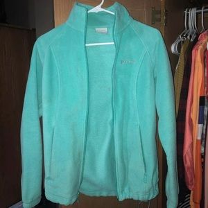 Mint Green Columbia Fleece Jacket